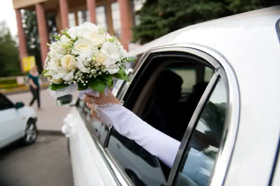 Luxury wedding limousine in Memphis